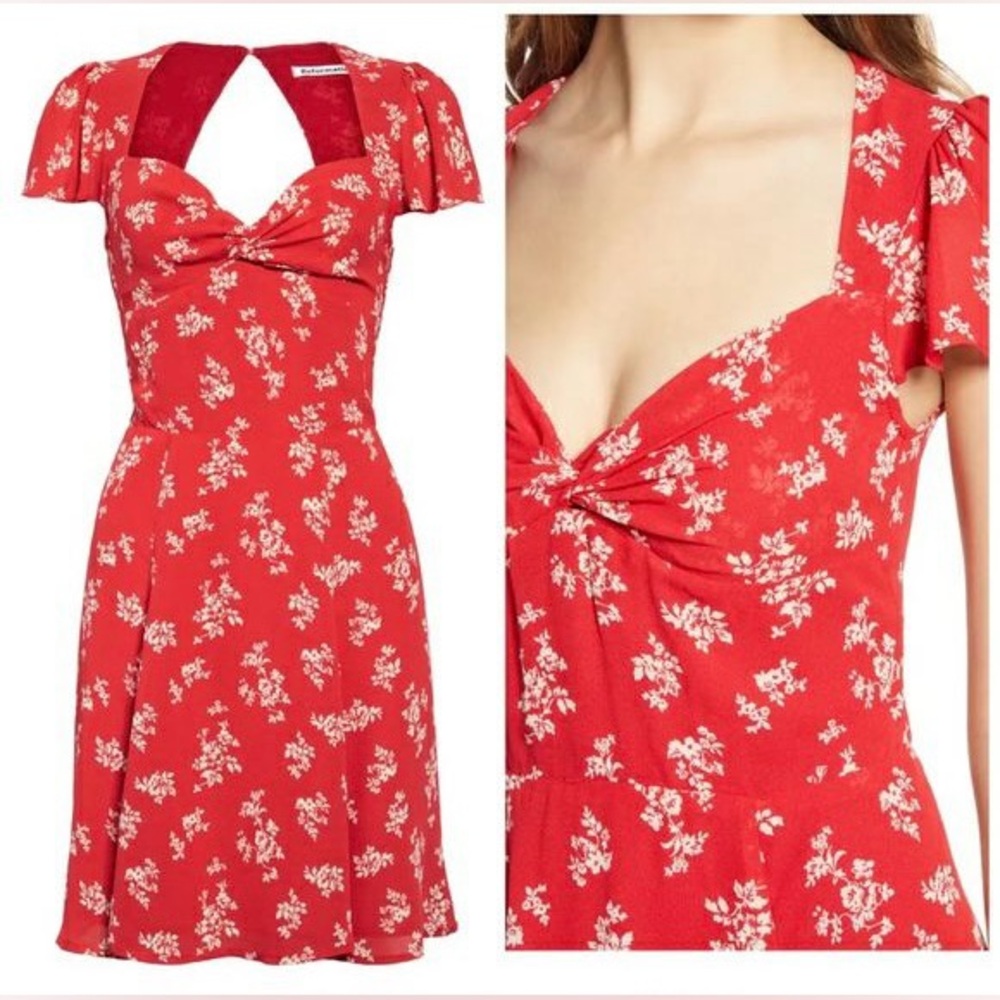 Reformation Kenni mini floral dress SIZE 10 - Picture 2 of 6